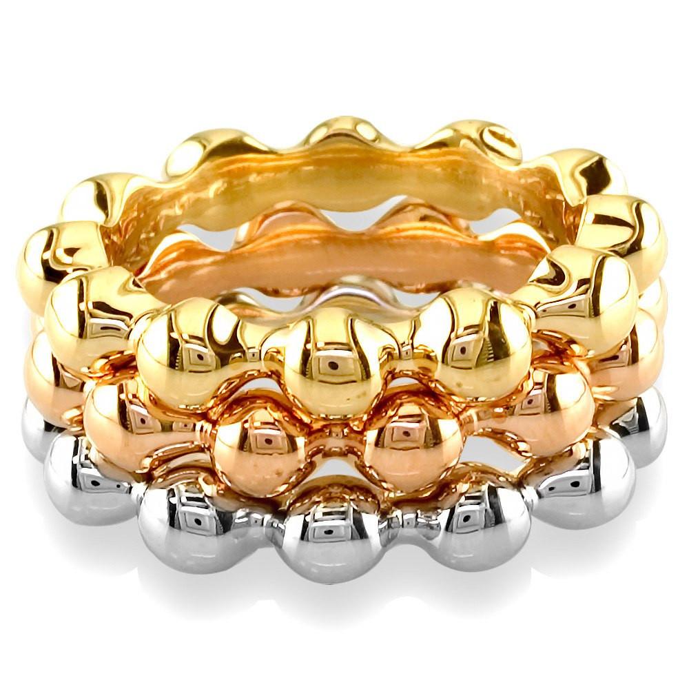 Bead Stacker Ring, 3.6mm in 14k Yellow Gold