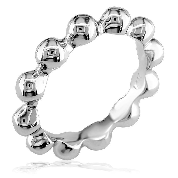 Bead Stacker Ring, 3.6mm in Sterling Silver