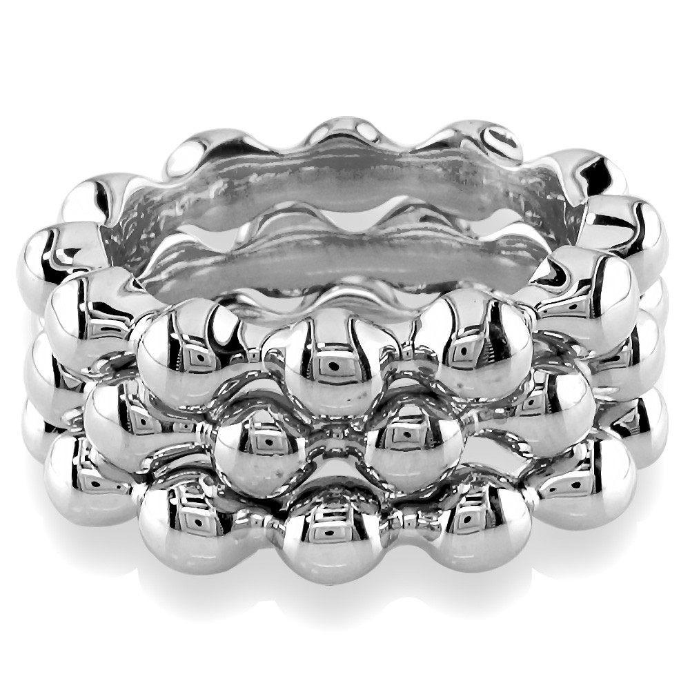 Bead Stacker Ring, 3.6mm in Sterling Silver