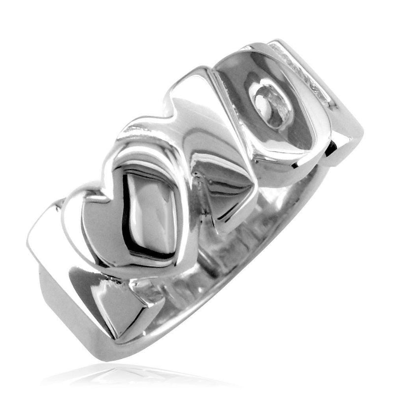 I Love You Heart Ring in Sterling Silver