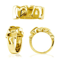 I Love You Heart Ring in 18k Yellow Gold