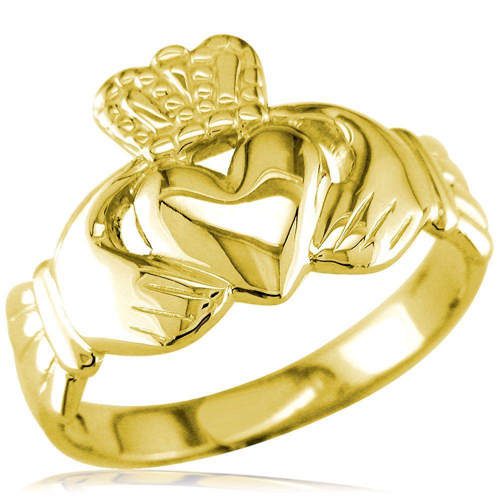 Claddagh Ring in 14k Yellow Gold