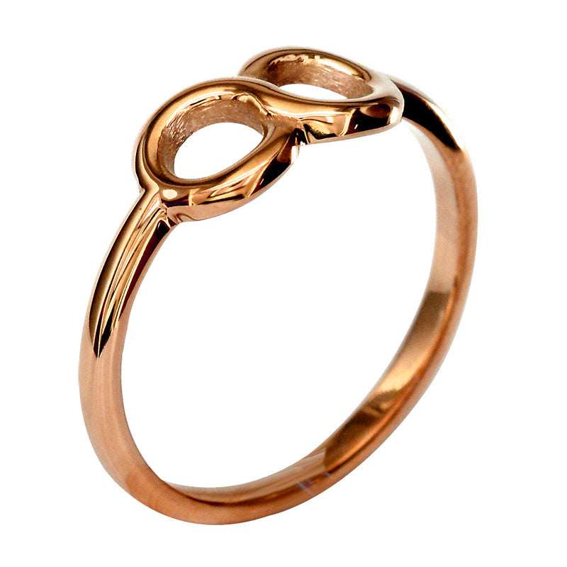 6mm Circular Infinity Ring in 14k Pink, Rose Gold
