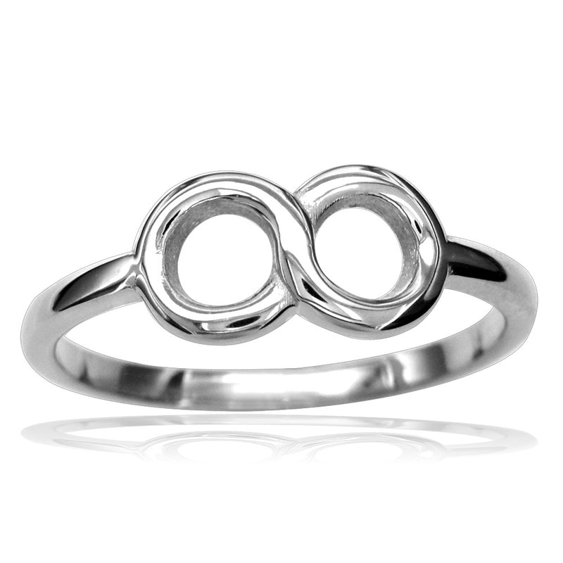 6mm Circular Infinity Ring in Sterling Silver