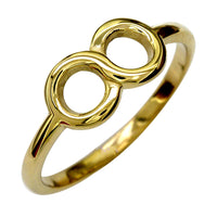 6mm Circular Infinity Ring in 18k Yellow Gold
