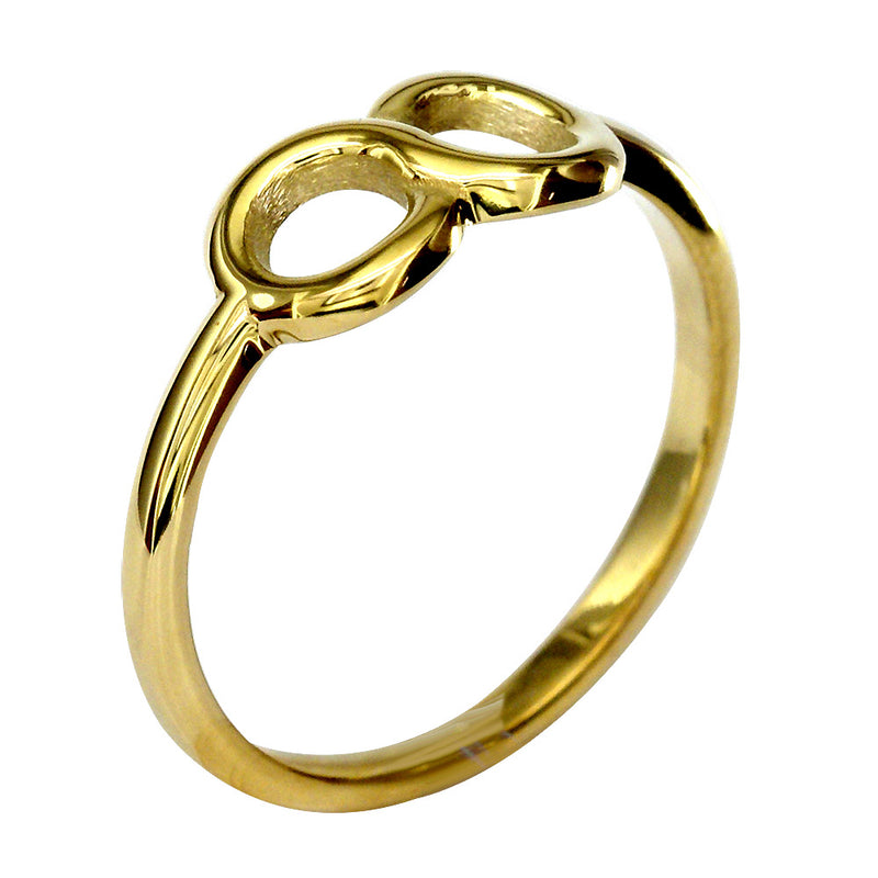 6mm Circular Infinity Ring in 18k Yellow Gold