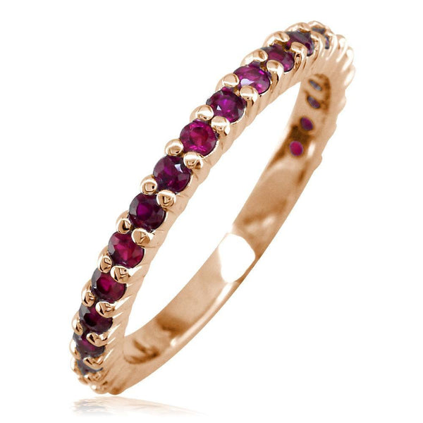 Ruby Band, 0.70CT in 14k Pink, Rose Gold