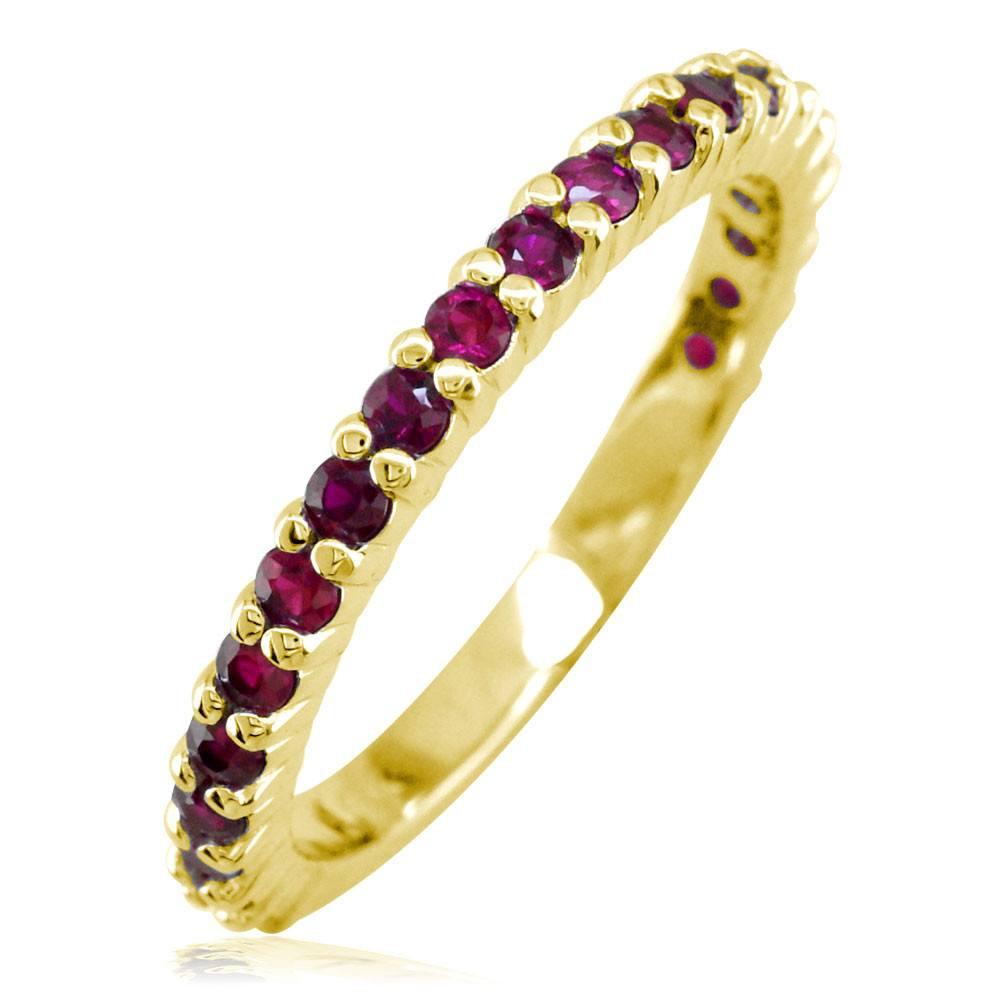 Ruby Band, 0.70CT in 14k Yellow Gold