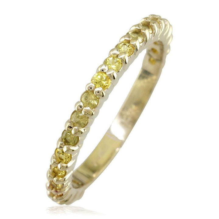 Yellow Sapphire Band, 0.70CT in 14k Yellow Gold