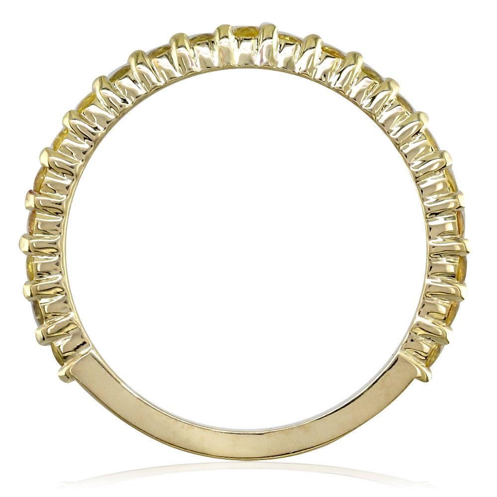 Yellow Sapphire Band, 0.70CT in 14k Yellow Gold