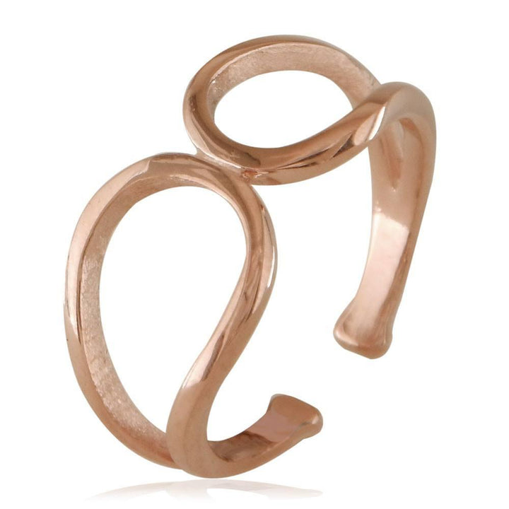 Loop Ring, Expandable Size in 14k Pink, Rose Gold