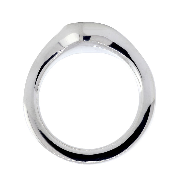 Yin Yang Ring, 8mm in Sterling Silver
