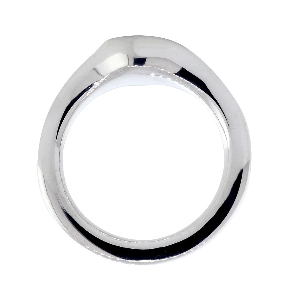 Yin Yang Ring, 8mm in 14k White Gold