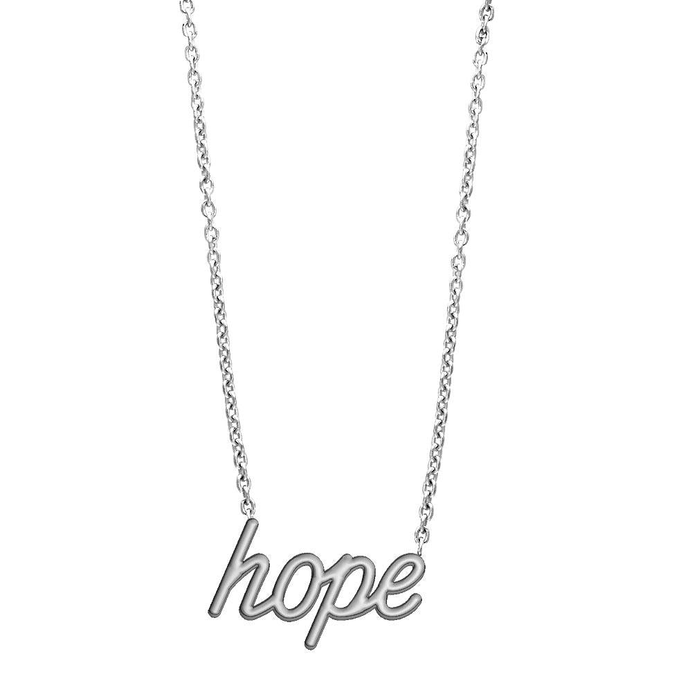 Hope Necklace in 14K White Gold