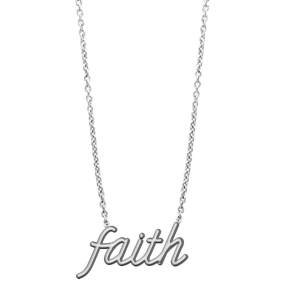 Faith Necklace in Sterling Silver