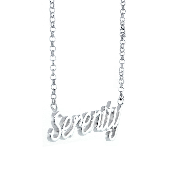 Serenity Necklace in Sterling Silver