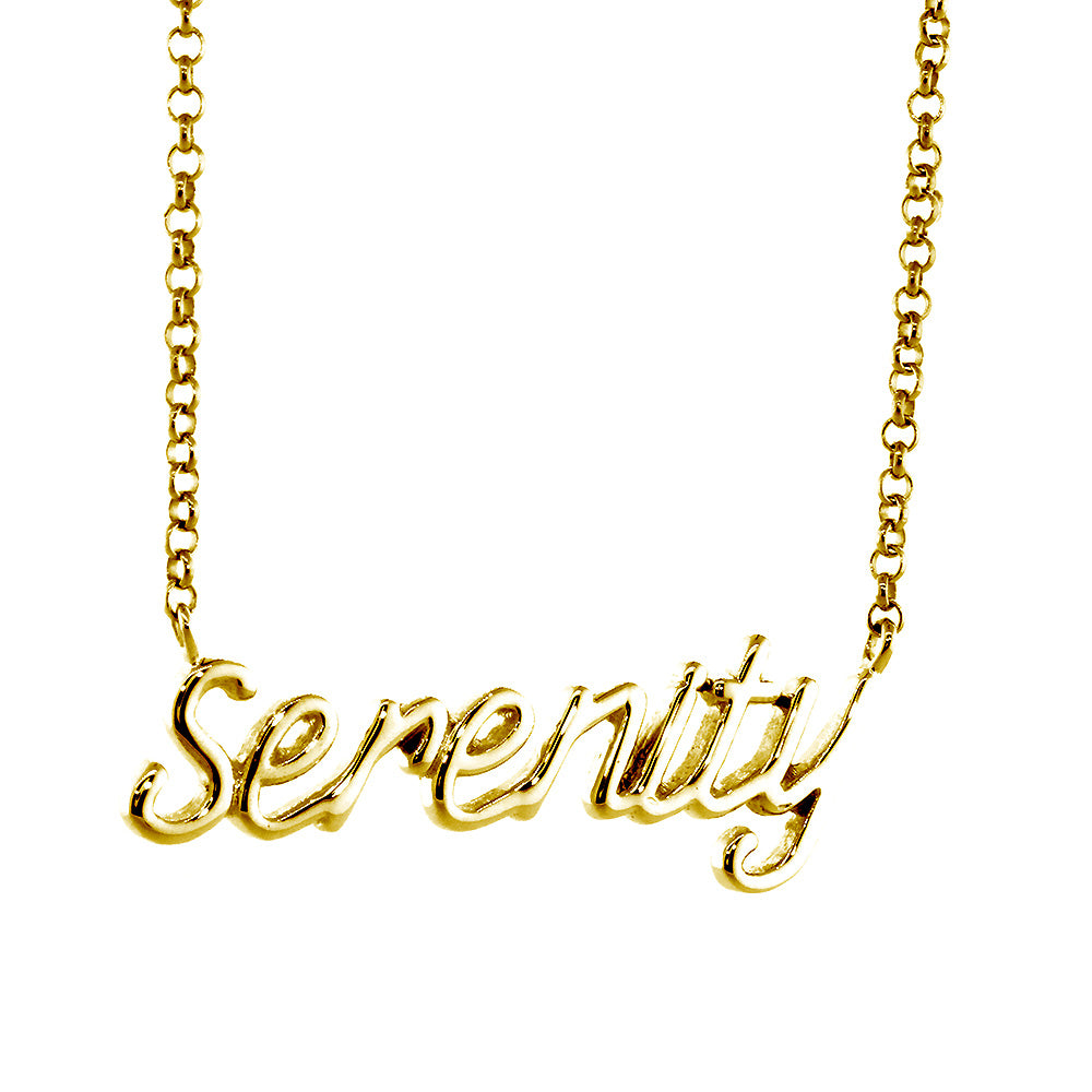 Serenity Necklace in 14k Yellow Gold