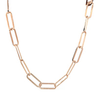10 mm Paperclip Necklace, 17 Inches in 14K Yellow Gold