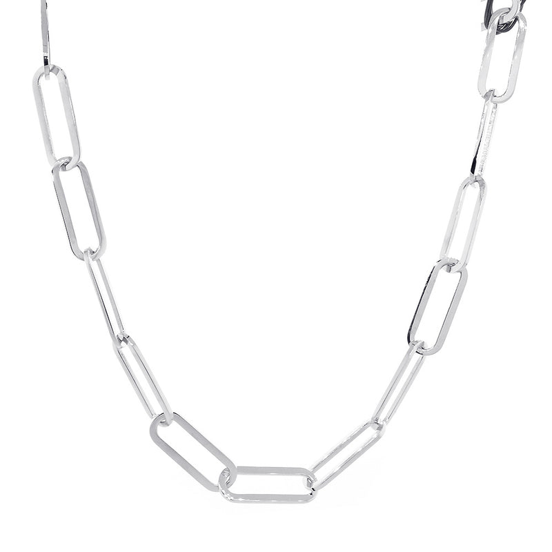 10 mm Paperclip Necklace, 17 Inches in 14K Yellow Gold