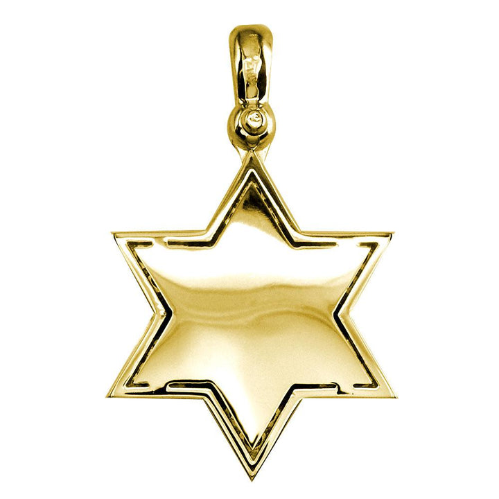 Diamond Star of David, Jewish Star Pendant, 1.0CT in 18K Yellow gold