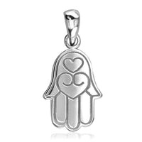Small Hamsa, Hand of God Charm in Sterling Silver