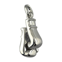 Large Boxing Gloves Charm, 1.25 Inches # 4899 in 18K white gold