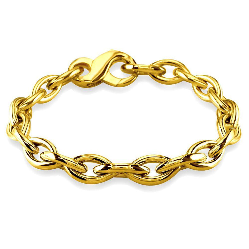 Domed Marquise Link Bracelet