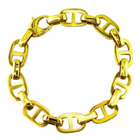Large Link Bracelet in 14K Yellow Gold