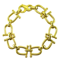 Open Bar Link Bracelet in 14k Yellow Gold