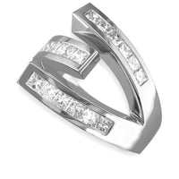 Diamond Claw Ring with Princess Cuts