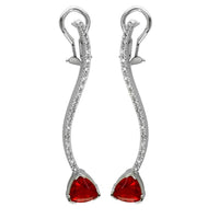 Designer Fire Opal Earrings