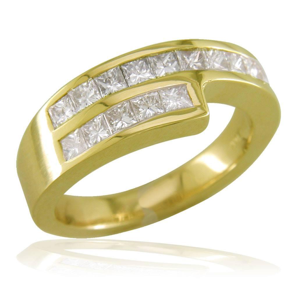 Ladies 2 Row Princess Cuts Band LR-Z2497