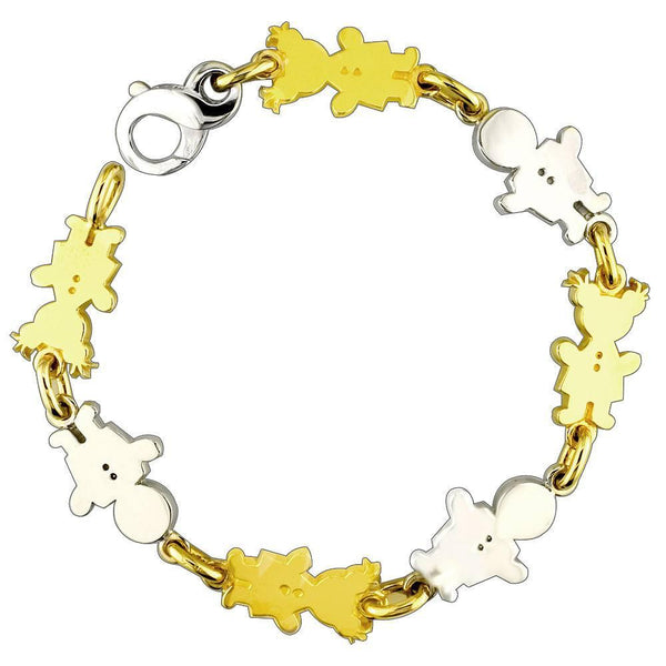 Medium Classic Kids Sziro Boy and Girl Charm Bracelet
