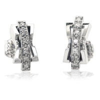 2 Piece Contemporary Diamond Earrings in 18K