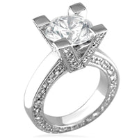 Diamond Engagement Ring Setting, 1.50CT in 18k White Gold
