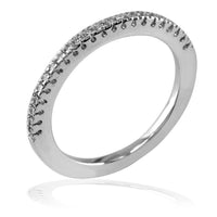 Diamond Engagement Ring Setting for Small Diamond, 0.15CT in 18k White Gold