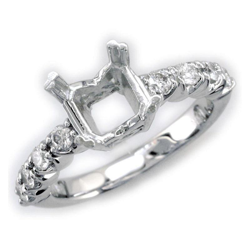 Diamond Engagement Ring Setting, 0.40CT in 18k White Gold