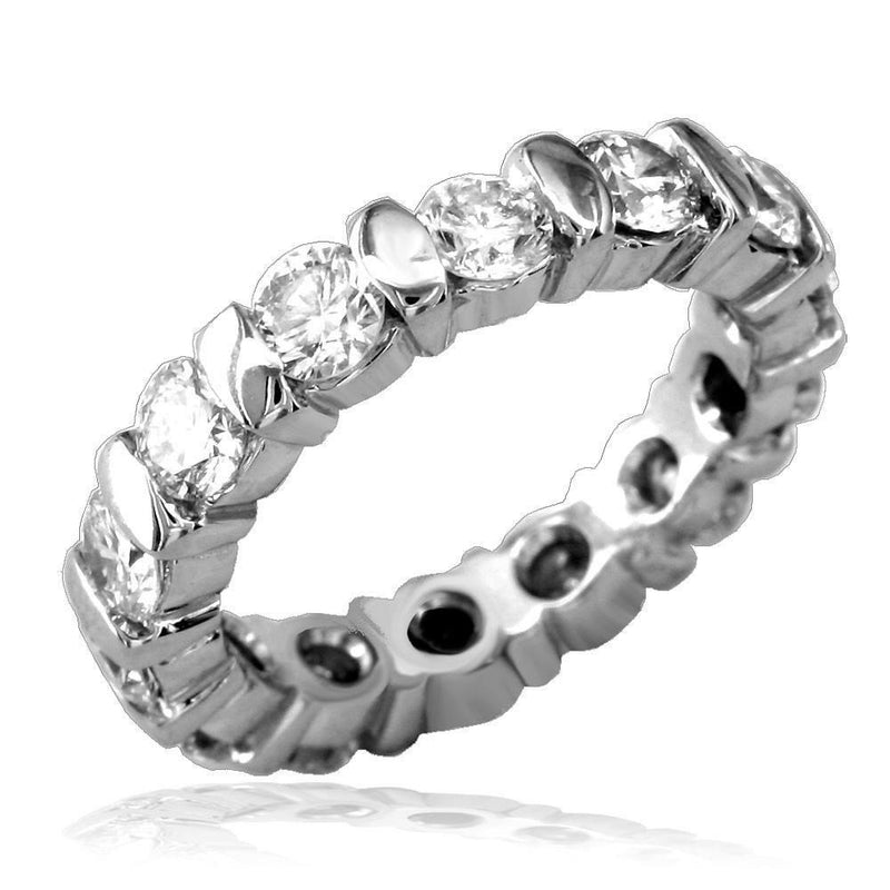 18K White Gold Diamond Eternity Ring, 1.70CT