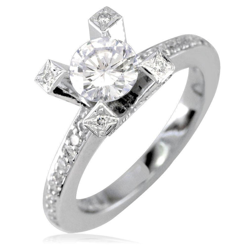 Diamond Engagement Ring E/W-Z3342-Custom