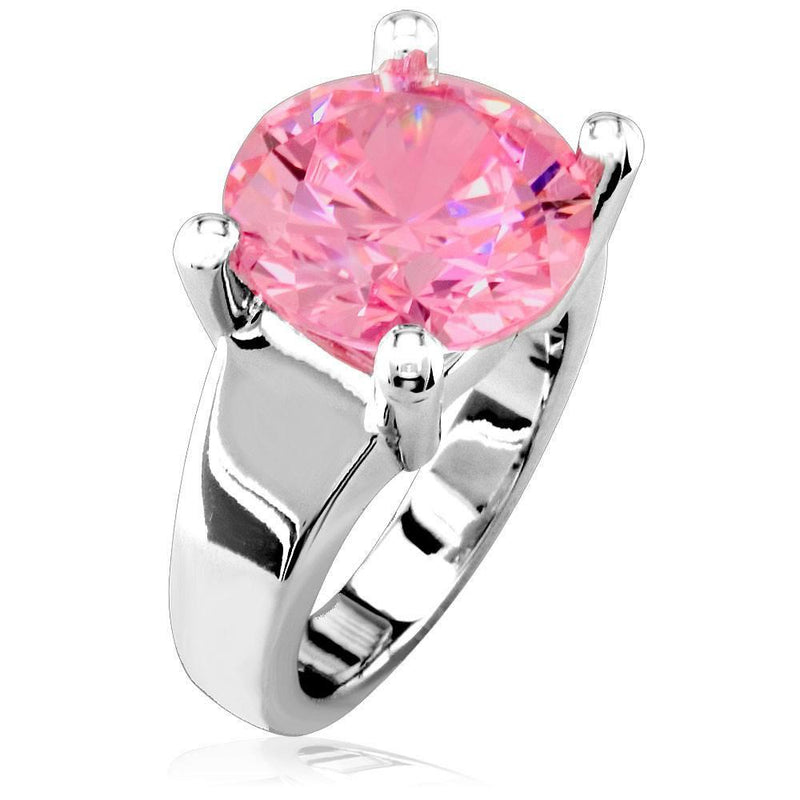 Large Pink Topaz Ring