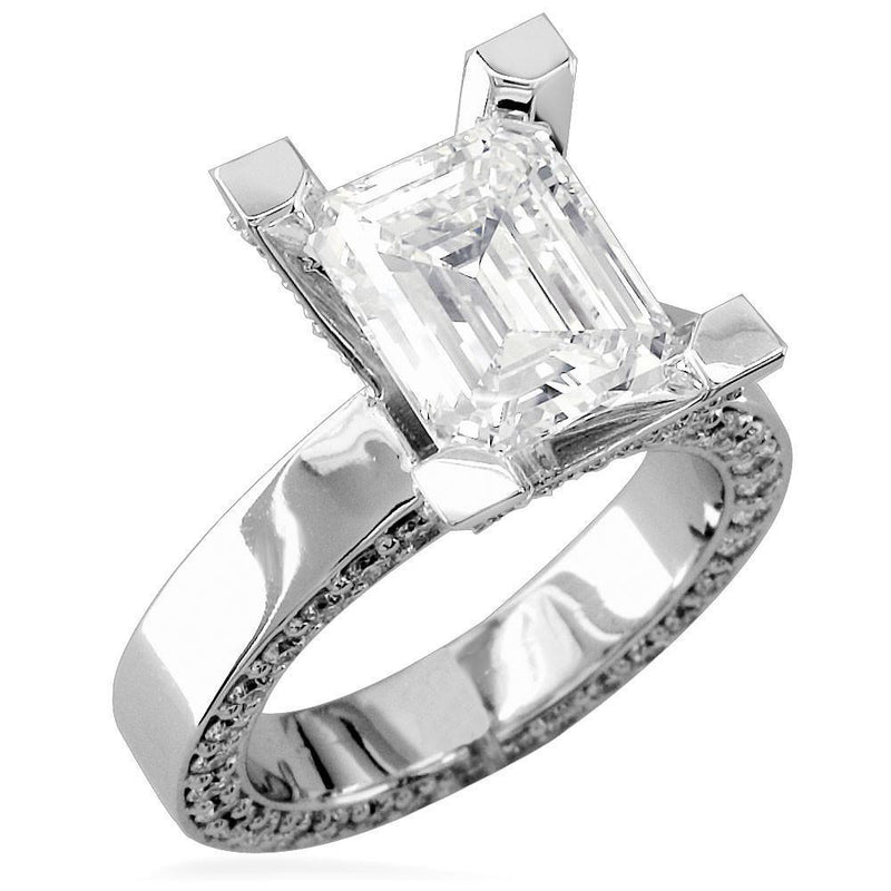 Emerald Cut Diamond Ring E/W-Z3503E