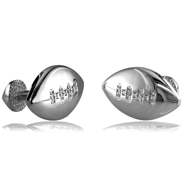 Diamond Football Cufflinks MA-Z36234W