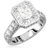 Radiant Cut Diamond Ring E/W-Z3688