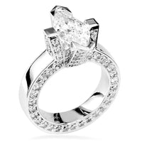 Large Marquise Shape Diamond Ring E/W-Z3737