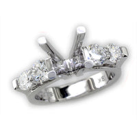 Diamond Engagement Ring Setting in 18K White Gold, 1.20CT