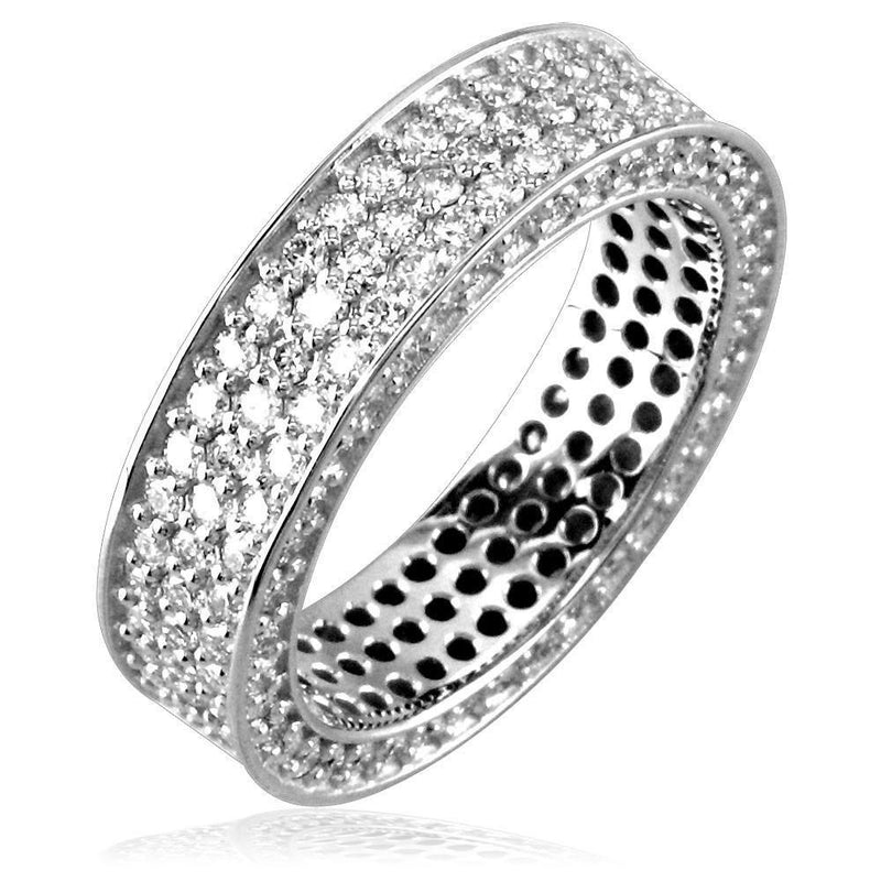 Wide All Diamonds Band