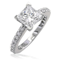 Diamond Engagement Ring Setting in 14K White Gold, 0.60CT