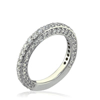 Diamond Halo Engagement Ring Setting in 18K White Gold, 2.0CT