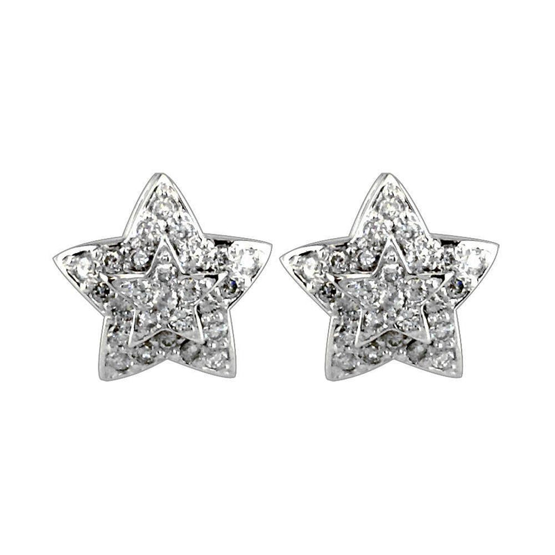 Diamond Star Earrings, 0.45CT