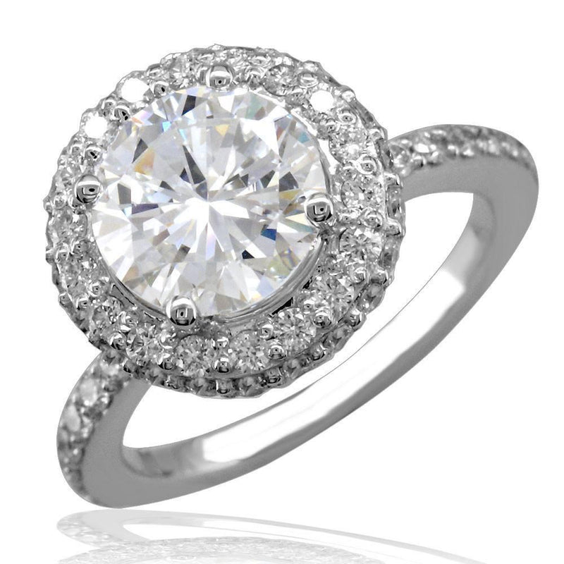 Diamond Ring with Diamond Bezel Setting E/W-Z4154